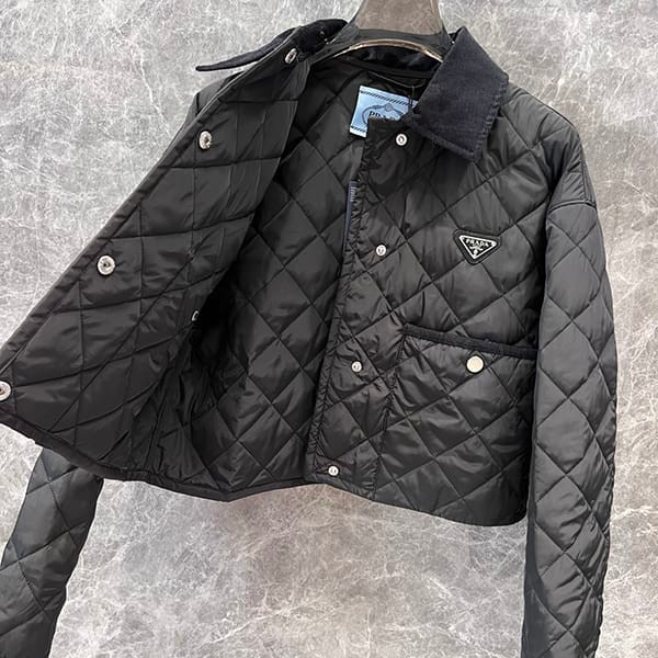 売上総額１位！プラダ ライトRe-Nylon クロップド ジャケット パチモン puq83450